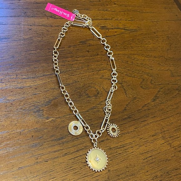 Lilly Pulitzer Gold Metallic Necklace GWP